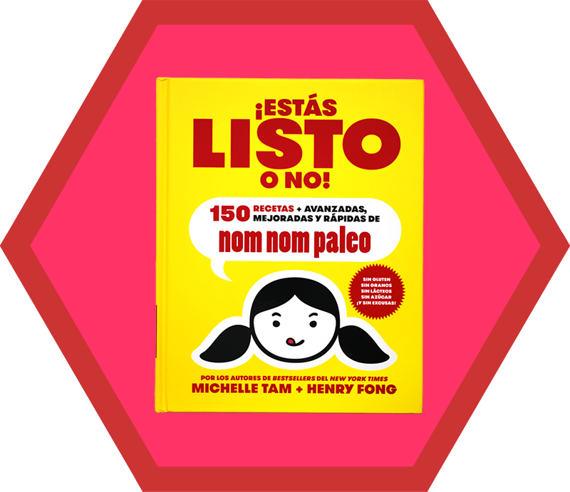 A cover of the Spanish version of Ready or Not cookbook by Nom Nom Paleo